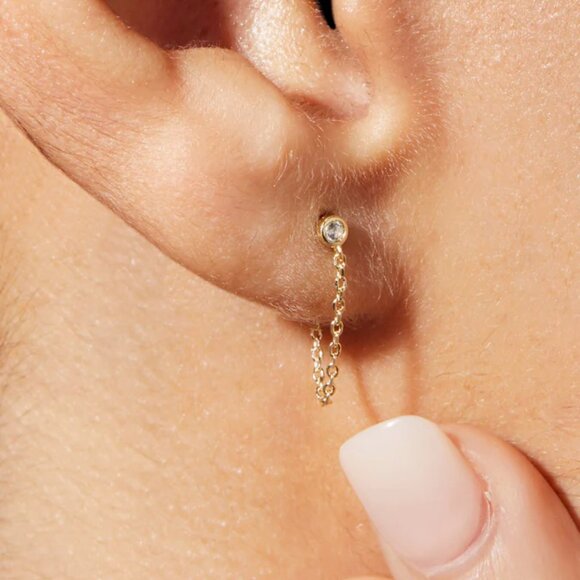 Ana Luisa - Shane Gold Chain Earrings - Picture 1 of 2